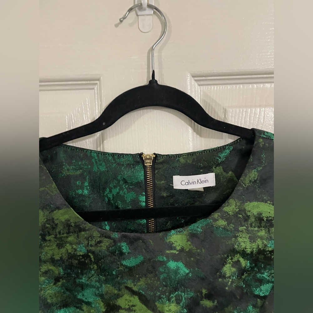 Calvin Klein Green Sheath Midi Dress for Cocktail - Picture 8 of 9